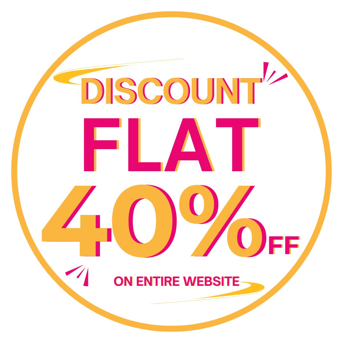 Flat 40% off